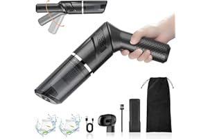 MZGO Car Vacuum - Mini Vacuum Handheld Vacuum Cordless,12000Pa Car Vacuum Portable Cordless 90° Rotatable Handle Rechargeable Hand Vacuum Cordless Dry Wireless Portable Vacuum for Car/Home/Office