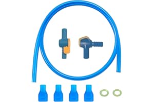 9 Pcs Bite Valve Replacement Kit,Mouthpiece Parts Replacement with Right Angled and Straight Hose Connectors and Tube O-Ring 