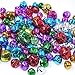 Adam Victor Craft Kits and Supplies 100 Mix Colorful Christmas Jingle Bells