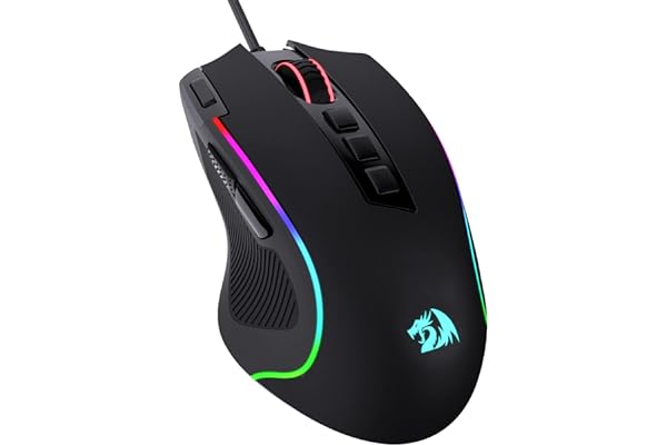 Redragon M612 Predator RGB Gaming Mouse, 8000 DPI Wired Optical Gamer Mouse with 11 Programmable Buttons & 5 Backlit Modes, Software Supports DIY Keybinds Rapid Fire Button