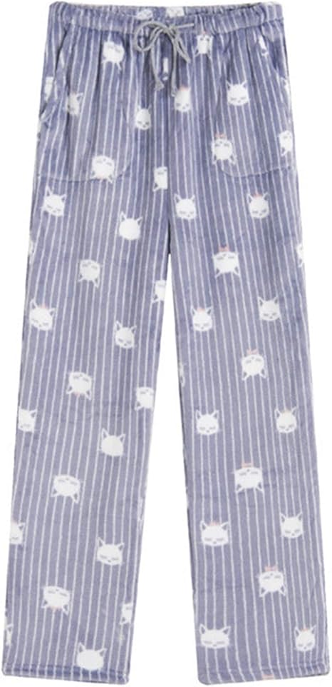 Amazon La Miu パジャマパンツ ルームウェア フランネル モコモコ 裏起毛 大きいサイズ パジャマ レディース 冬 防寒 保温 柔らか ふわもこ 長パンツ ロングパンツ 部屋着 スウェットパンツ 寝巻き 春秋冬 可愛い プレゼント パジャマ ルームウェアボトムス 通販