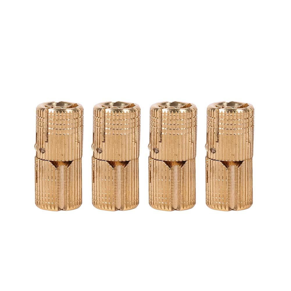 Cylindrical Hinges - Concealed Barrel Hinges - Invisible Hinge Brass Hidden Barrel Hinges 180° Opening Angle 4pcs (Size : 10mm)