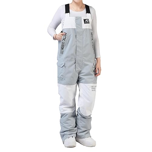 GS SNOWING Women's Snow Bibs Waterproof Windproof Insulated Ski