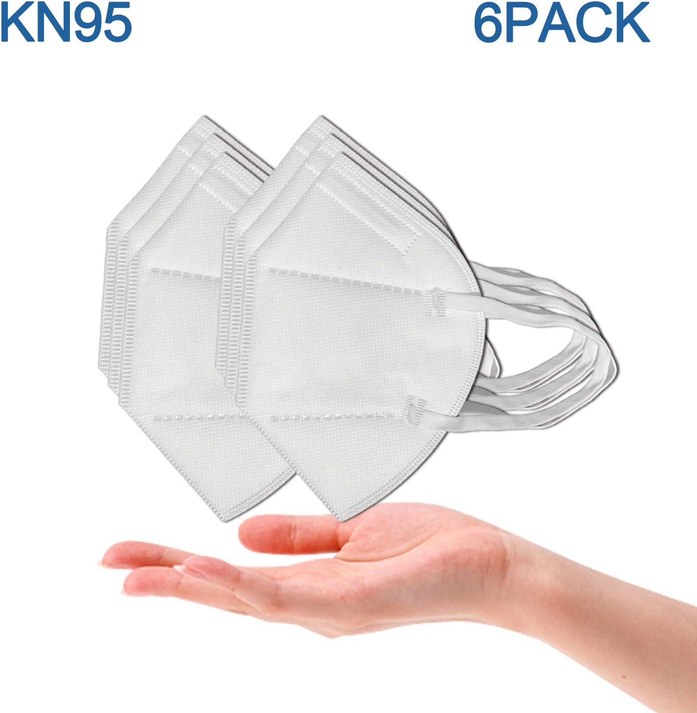 Atechy N95 Face Mask Disposable Masks 6pcs (Random Delivery-2 Earloop Masks Styles)