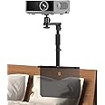 Bed Sofa Projector Stand, Height Adjustable Projector Mount Base, 360° Rotation, Universal Bedside Bracket Holder Compatible with XGIMI, VANKYO, Epson, Jinhoo, AuKing Projectors