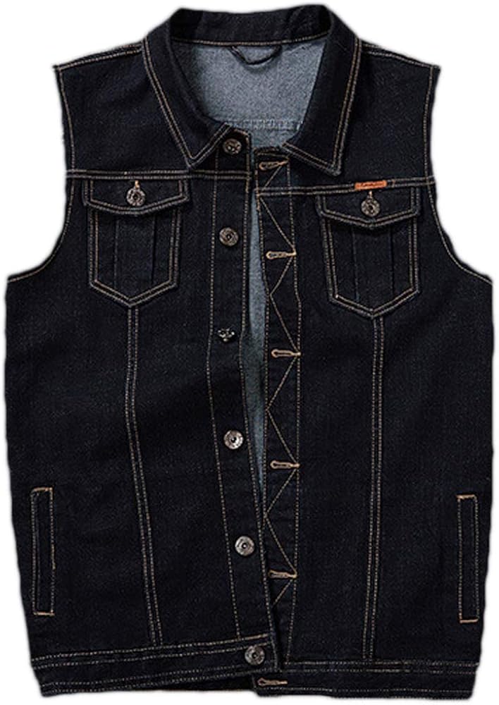 plus size sleeveless jean vest