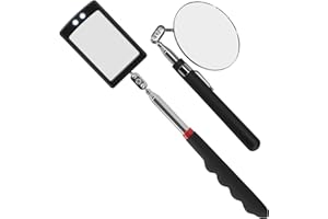 ENBAR Telescopic Inspection Mirror 360 rotating inspection mirror, Flexible and Extendable Mechanic Tool for Automotive and Shower Use,mirror on a stick