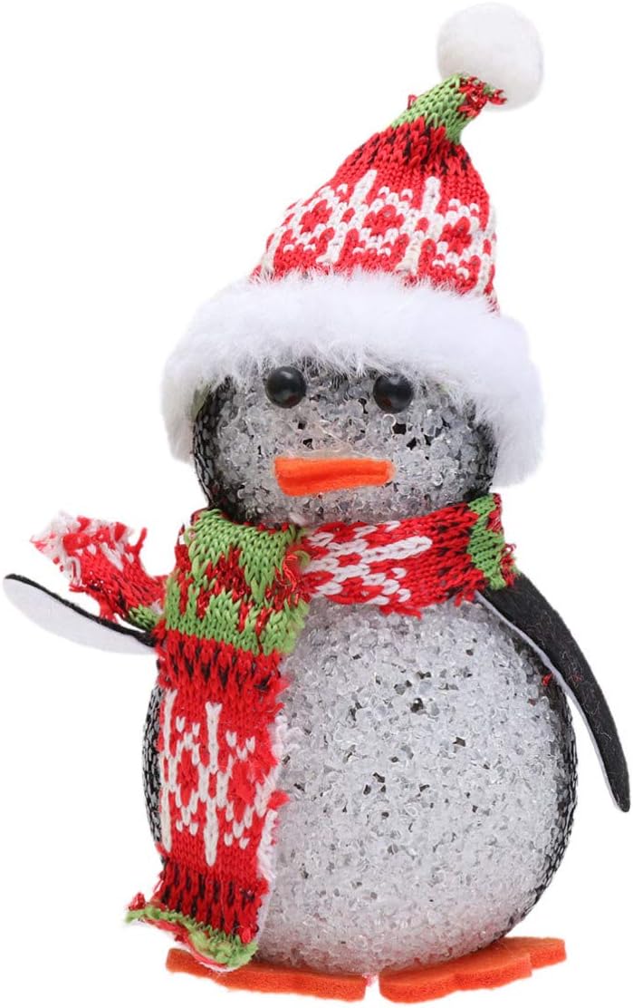 Uonlytech LED Christmas Lights Penguin Lights Color Changing Christmas Night Light Penguin Ornament Light Up Xmas Decoration for Kids - Image 5