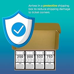 Rio Salto 3 Part Valet Parking Tickets Perforated