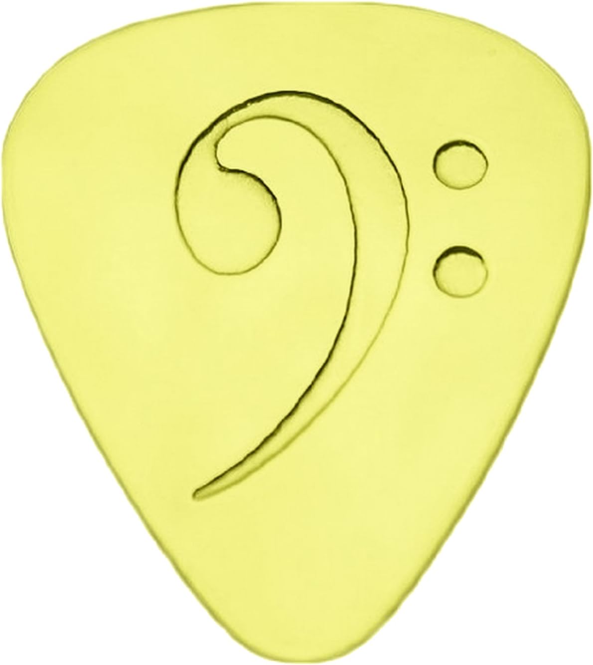 Bass Clef Solid Brass Guitar Pick Musical Instruments
