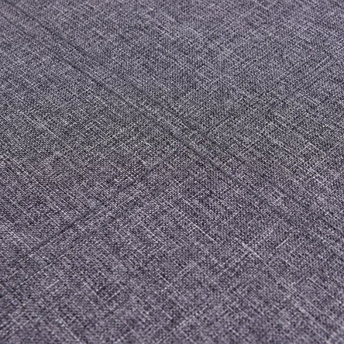 Ottoman Storage Box Square Foot Stool Footstools Seat Wood Frame Footrest Linen Gray - Thumbnail 5