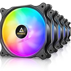 Antec 120mm Case Fan, RGB Case Fans, 5 Packs RGB