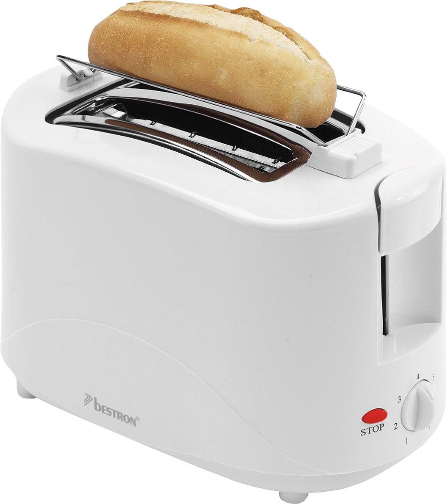 Kleingeräte Küche Toaster weiß Bestron Toaster AYT600 Kleingeräte Küche