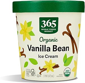 365 by Whole Foods Market, Organic Vanilla Bean Ice Cream, 1 pint