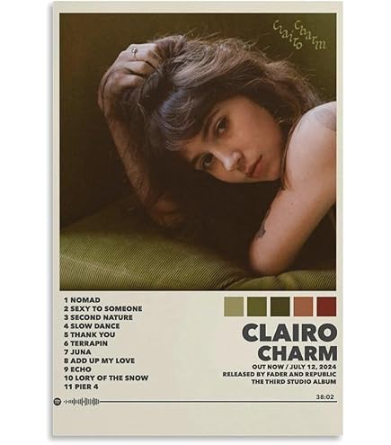 Amazon.com: Clairo Posters Charm Poster Canvas Poster Bedroom