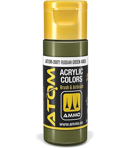 Amazon.com: AMMO of Mig Jimenez S.L Atom: Russian Green 4BO