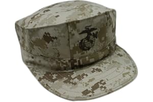 SW Sales Marine Desert Digital 8-Point Utility Garrison Cover with Emblem