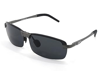 LZXC Herren Polarisierte Fahren Sonnenbrillen Sport im Freien Eyewear Unzerbrechlich Spring Scharnier Ultra-light AL-MG Schwa