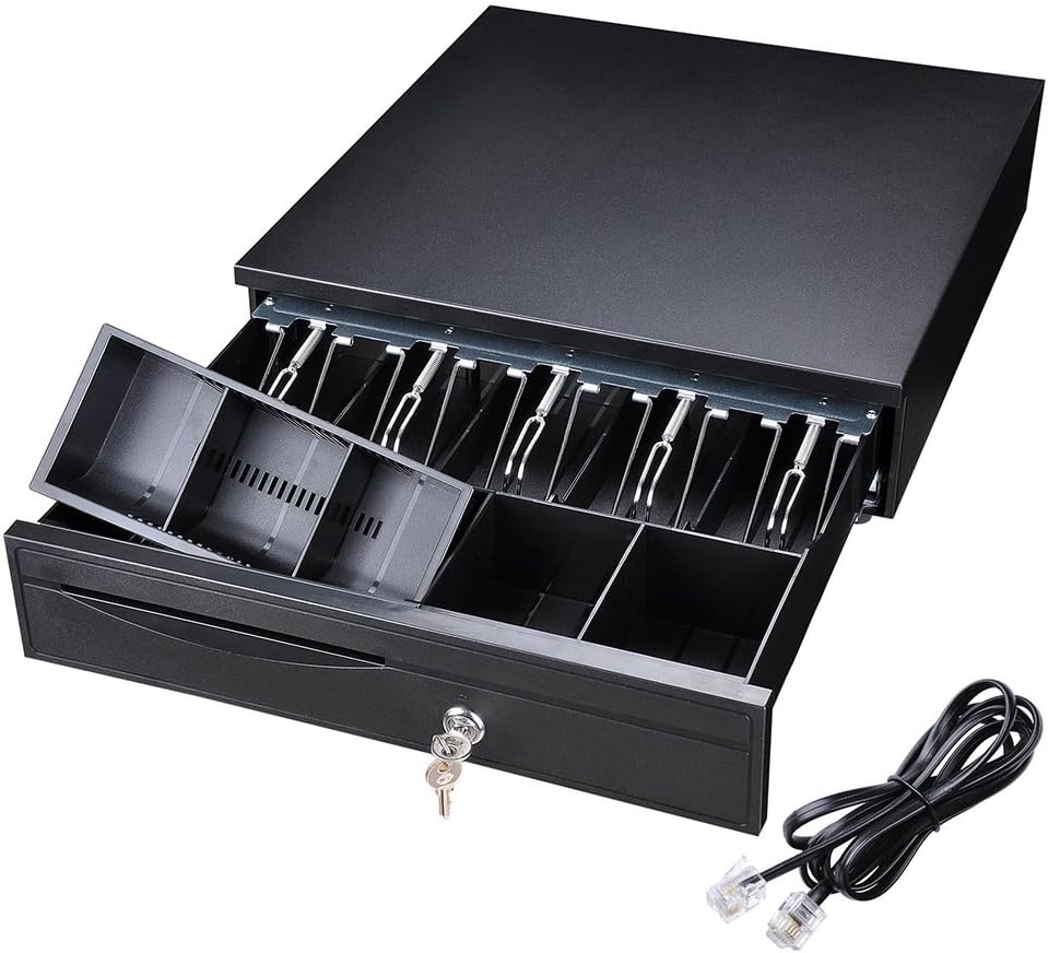 Cash Registers Drawer Money Safe Storage Box 5 Coin