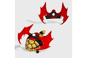 ENRICHOICE Turtle Leash,Tortoise Costume,Turtle Wings Pet Accessory Sweater for Turtle Funny Halloween Costumes Accessories(red)