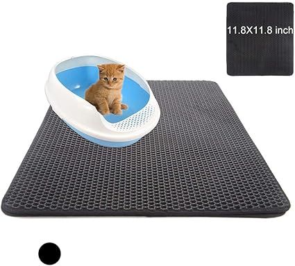Lrwey Tapis De Litière Pour Chat Chien Double Layer Cat