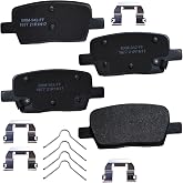 Bendix Premium SBM1877 Semi-Metallic Rear Brake Pads for Select Models Buick Enclave, Cadillac CT6, XT5, XT6, Chevrolet Blazer, Camaro, Traverse, GMC Acadia