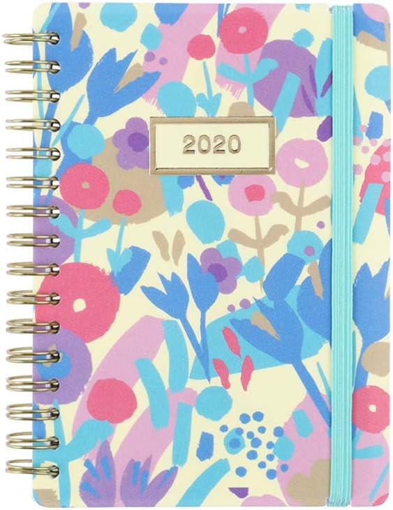 Paperchase A6 Cream Floral Week to View 2020 Diary Amazon.co.uk