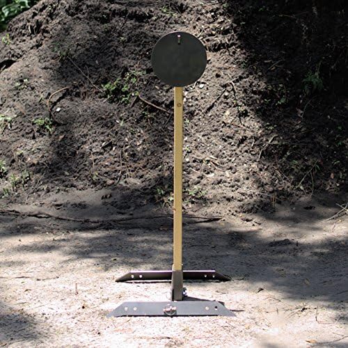 10" 3/8" AR500 Steel Target with 2x4 Hook Mount & Portable 2x4 Stand
