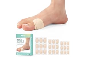 Welnove Bunion Pads to Wear with Shoes - 27 Pcs Moleskin for Feet - Water-Resistant - Bunion Pain Relief Cushions for All-Day Comfort & Protection (Multi-Size)