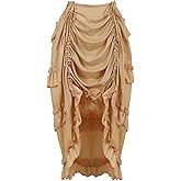 Grebrafan Steampunk Skirt for Corset Women Show Girl Pirate Skirts Party Clubwear Vintage