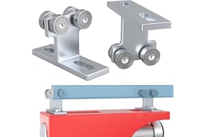 TRUSBEE Hoist Trolley for PA200-1000 Electric Hoist, 4 Wheels Trolley Assembly for use with Unistrut 1-5/8" or Taller Strut Channels, 2pcs Silent Manual Trolley Rollers Overhead Garage Electric Hoist System