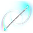 Flowtoys Lumina Twirl™ Baton v2 LED Light Up Twirling Baton - Silver