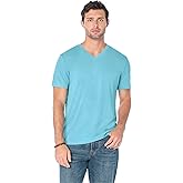 Lucky Brand Mens Venice Burnout V Neck Tee