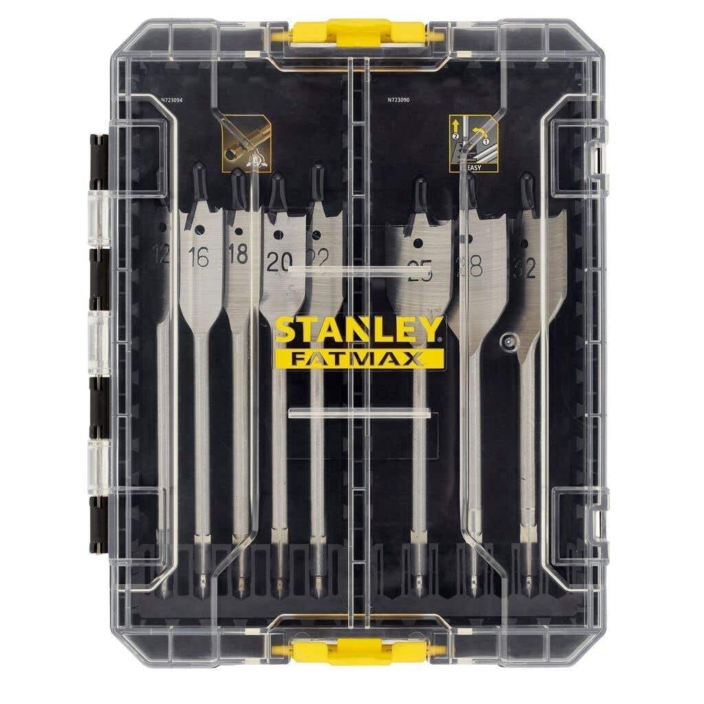 Stanley STA88556-XJ - STANLEY® FATMAX® Spade Drill Bit Set for Wood 8 Piece