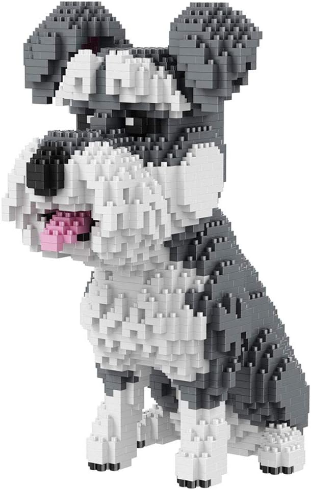 OneNext Super Cute Schnauzer Dog Nano Building Block Set DIY Educational Toys