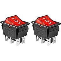 Twidec/2Pcs Rocker Switch 6 Pins 2 Position ON/ON AC 10A