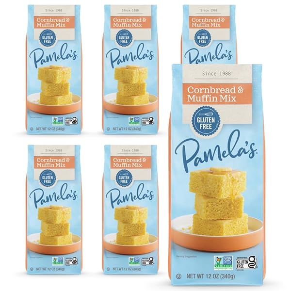 PAMELA’S GLUTEN FREE CORNBREAD & MUFFIN MIX, ORGANIC...