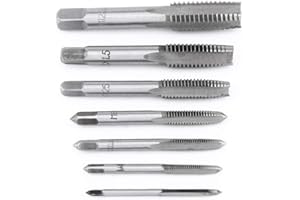 7pcs Metric Thread Tap Steel Screw Tap Tapping Tool Create Screw Threads Tools Thread Tap Drill Bits M3, M4, M5, M6, M8, M10,