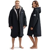 Owntop Swim Parka Kids Adult | Waterproof &amp; Sherpa Lining | Velcro Arm Patch | Oversized Hooded Surf Poncho Changing Robe