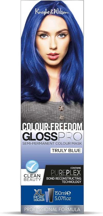 Knight & Wilson Colour Freedom Gloss Pro 150ml Truly Blue Semi-Permanent