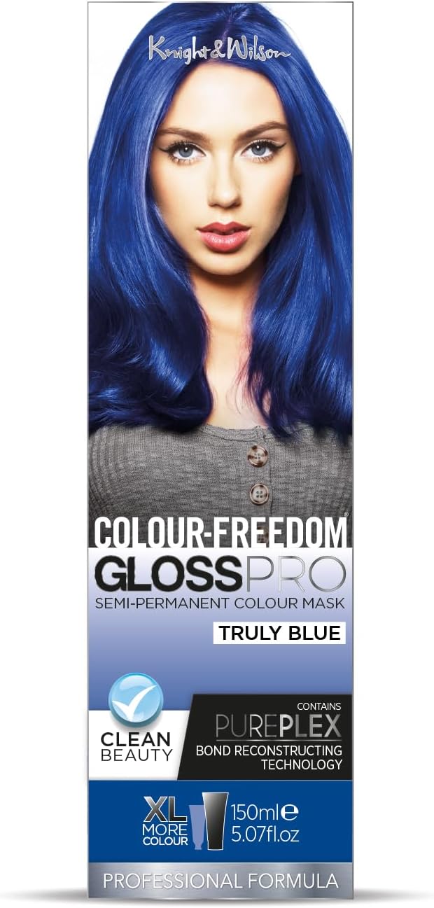 Knight & Wilson Colour Freedom Gloss Pro 150ml Truly Blue Semi-Permanent