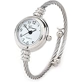 Geneva STC Silver Cable Band Women's Small Size Bangle Watch