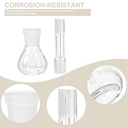 HEALLILY Pycnometer Glass Laboratory Glass