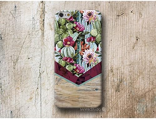 cactus wood print Phone Case for iPhone X 8 7 6 Plus 6s 5 5s se 4 iPod Oneplus 2 3 5 etc . . . "Shipments to USA take only 6 - 9 working days!"