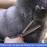 HASHIMOTO Straight Fluffer Scissors 42 Teeth 50% Thinning 7.0 in Lightweight view 4