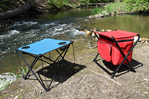APAK GOODS Cardinal Red Folding Table