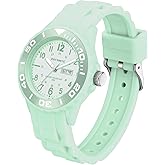 OXFANITE Waterproof Nurse Watch for Medical Professionals,Students, Women Men, Military Time Easy to Read Dial, 24 Hour with Second Hand, Soft and Breathable Silicone Band