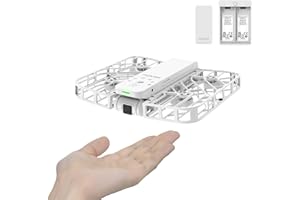 HOVERAir X1 Self-Flying Camera, Pocket-Sized Drone HDR Video Capture, Palm Takeoff, Intelligent Flight Paths, Follow-Me Mode, Foldable Action Camera with Hands-Free Control White (Combo)