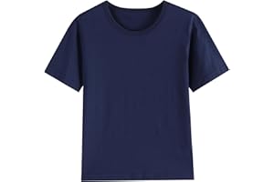 1 Pack Cotton Boys Kids Tshirt Short Sleeve Summer Tops Clothes Tee Shirts for Toddlers(Age 2-14)
