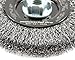 Forney 72837 Wire Wheel Brush, Industrial Pro Crimped with 5/8-Inch 11 and M14-by-2.0 Multi Arbor, 4-1/2-Inch-by-.012-Inch